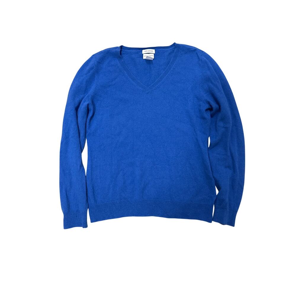 Jaclyn Smith blue cashmere sweater women’s large